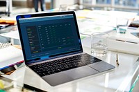 Graphic of investment stock market data analysis business