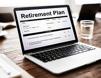 Retirement Plan Financial Investment Application Form Concept