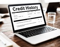 Credit History Invoice Payment Form Information Concept