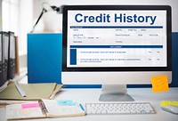 Credit History Invoice Payment Form Information Concept