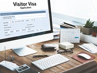 Visitor Visa Application Form Concept