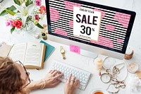 Shopping Online Consumerism Connection Sale Concept