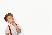 Adorable Schoolboy Portrait Studio Shoot