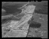 Aerial view of Greenbelt, Maryland, taken from Goodyear blimp. Sourced from the Library of Congress.
