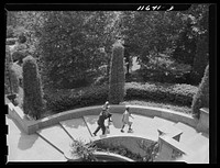 Washington, D.C. Circular stairway in Meridian Hill Park, 16th Street, N.W.. Sourced from the Library of Congress.
