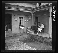 Front porch. Lincoln, Vermont. Sourced from the Library of Congress.