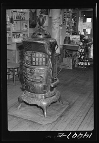 Old stove in general store. Wilson, New York. Sourced from the Library of Congress.