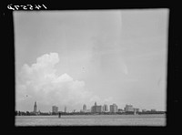 Skyline of Miami, Florida. Sourced from the Library of Congress.