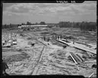 Construction at Berwyn, Maryland. Sourced from the Library of Congress.