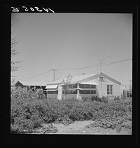 Farmworker's labor home. Indio, California. Sourced from the Library of Congress.