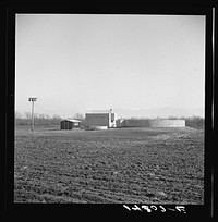 General view, sanitary plant. Visalia migratory labor camp. California. Sourced from the Library of Congress.