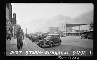Dust storm. Elkhart, Kansas. Sourced from the Library of Congress.