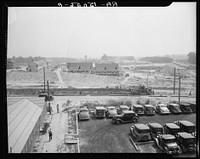 [Untitled photo, possibly related to: Row house under construction. Greenbelt, Maryland]. Sourced from the Library of Congress.