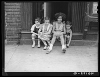 New York, New York. Children on 1st Avenue. Sourced from the Library of Congress.