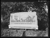 Harrisburg (vicinity), Pennsylvania. Billboard advertising Amity Hall. Sourced from the Library of Congress.