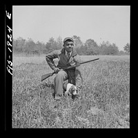 [Untitled photo, possibly related to: Newport News, Virginia.  shipyard worker finds recreation in hunting]. Sourced from the Library of Congress.