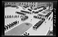 U.S. Naval Academy, Annapolis, Maryland. Midshipmen in formation. Sourced from the Library of Congress.