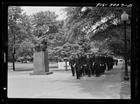 [Untitled photo, possibly related to: U.S. Naval Academy, Annapolis, Maryland. Midshipmen]. Sourced from the Library of Congress.