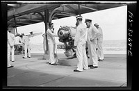 [Untitled photo, possibly related to: U.S. Naval Academy, Annapolis, Maryland. Instruction in gunnery]. Sourced from the Library of Congress.