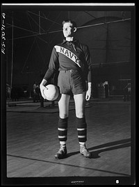 U.S. Naval Academy, Annapolis, Maryland. Soccer player. Sourced from the Library of Congress.