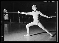 U.S. Naval Academy, Annapolis, Maryland. Fencing. Sourced from the Library of Congress.