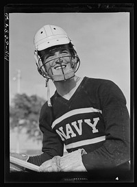 U.S. Naval Academy, Annapolis, Maryland. Lacrosse player. Sourced from the Library of Congress.