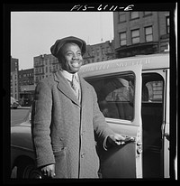 New York(?), New York.  taxi driver. Sourced from the Library of Congress.