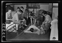 Keysville, Virginia. Randolph Henry High School. First aid group in school dispensary. Sourced from the Library of Congress.