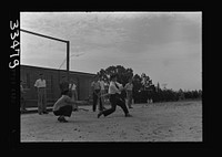 Keysville, Virginia. Randolph Henry High School. Baseball during gym period. Sourced from the Library of Congress.