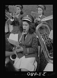 Keysville, Virginia. Randolph Henry High School. School band which played for graduation. Sourced from the Library of Congress.