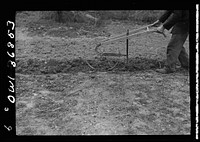 Washington, D. C. Hand plow with which a Victory gardener plowed nearly two acres at the Fairlawn Avenue Victory gardens. Sourced from the Library of Congress.