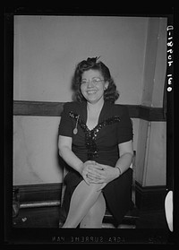Washington, D.C. A hostess at the Washington labor canteen, sponsored by the United Federal Workers of America, Congress of Industrial Organizations (CIO). Sourced from the Library of Congress.