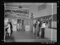 Southington, Connecticut. Southington's U.S. Post Office. In its lobby is a mural depicting the industry and some of the landmarks of the town. It was exectued by Ann Hunt Spencer, who studied art in Paris and received the Kosciuszko Foundation's scholarship in 1937 for study and travel in Poland. Sourced from the Library of Congress.