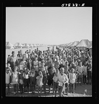 El Shatt, the United Nations Relief and Rehabilitation Administration's refugee camp for Yugoslavs. Sourced from the Library of Congress.