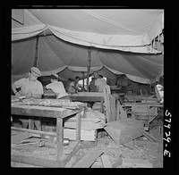 El Shatt, the United Nations Relief and Rehabilitation Administration's refugee camp for Yugoslavs. Sourced from the Library of Congress.