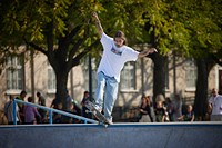 Urban park in Kyiv, Ukrain.