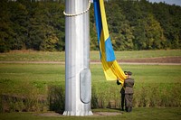 In the Cherkasy region, the President took part in the festivities on the occasion of the Day of the National Flag.