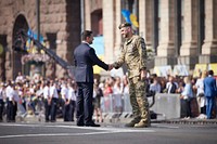 President took part in the festive Parade of Troops on the occasion of the 30th anniversary of Ukraine's independence.