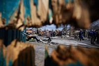 Devastation in Bucha, Ukraine. 