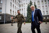 Ukraine and Great Britain will continue to strengthen anti-war coalition - Volodymyr Zelenskyy after meeting with Boris Johnson in Kyiv.