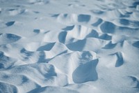 Soft textured snow-covered ground
