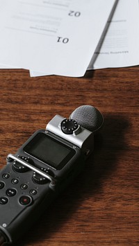 Portable sound recorder mobile phone wallpaper