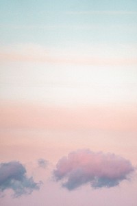 Pastel sky at Loughrigg Fell, the Lake District in England