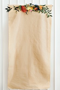 A brown paper mockup