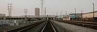 Railroad traks in Los Angeles, California