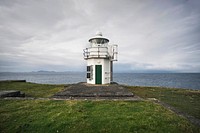 View of Vaternish Lighthouse on Isle of Skye, Scotland