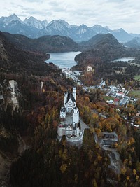 Neuschwanstein Castle during autumn, Germany