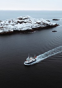 Fishing boat in Lofoten island, Norway