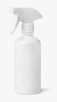 White spray bottle, laundry equipment isolated image psd