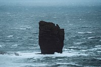 Risin og Kellingin, stacks off the coast of Faroe Islands